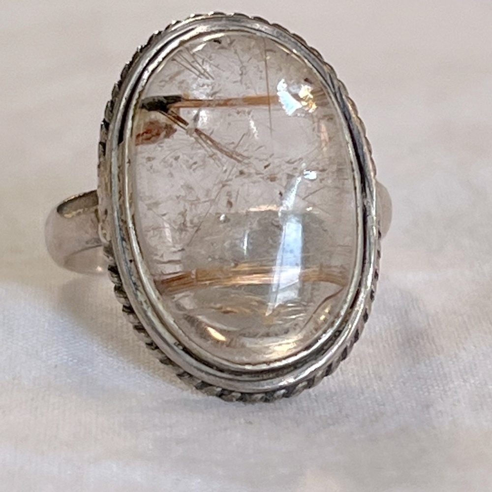 Rutilated Quartz Ring - image 1